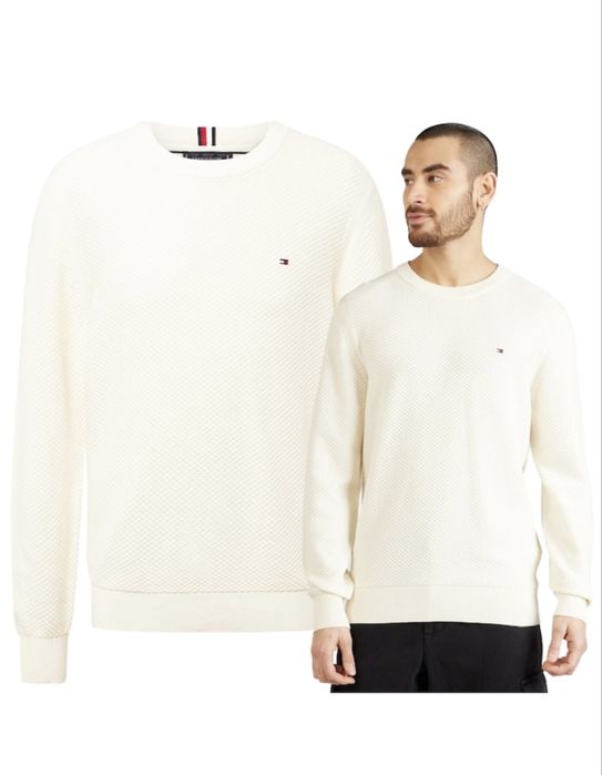 Pulover barbati, bej, M, Tommy Hilfiger