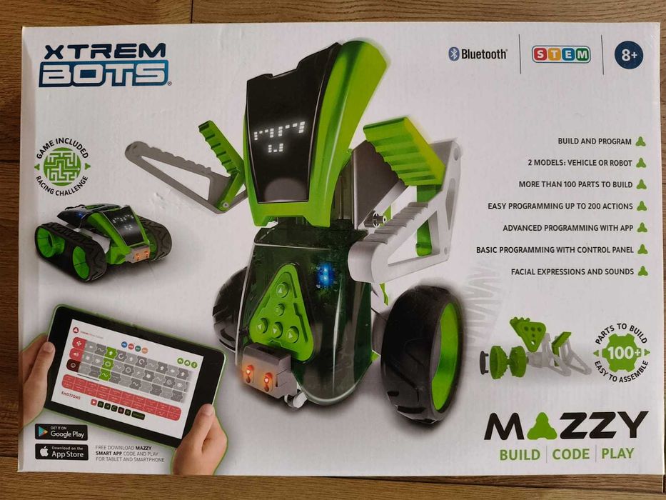 Robot programabil de jucarie Xtrem Bots Mazzy 2in1