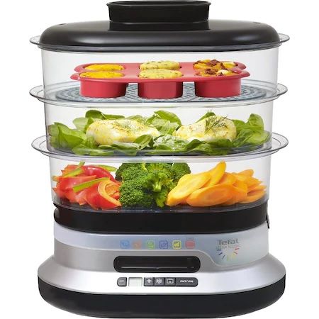 Aparat de gătit cu aburi, firma Tefal Steam, putere 900 Watt, 10 litri