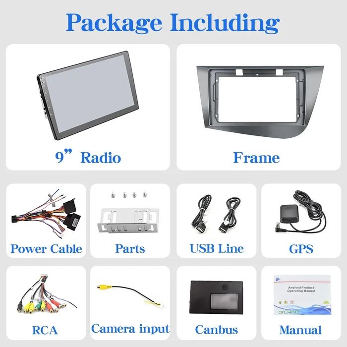 Navigatie android Seat Leon Waze YouTube GPS BT USB