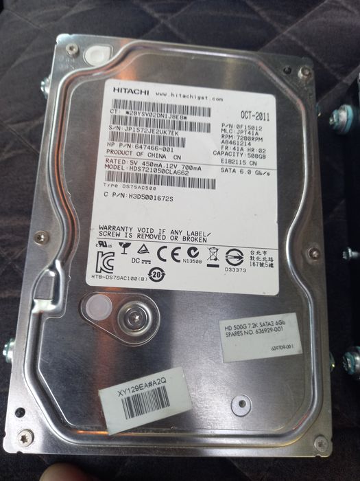 HHD 500gb×2шт, за все 5000