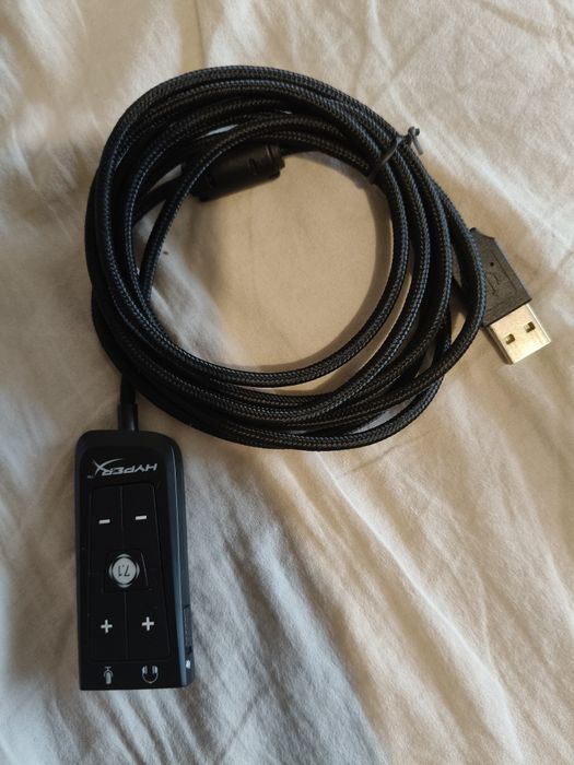Vând placă de sunet HyperX Cloud 7.1, USB, Negru Audio, Microfon, perf