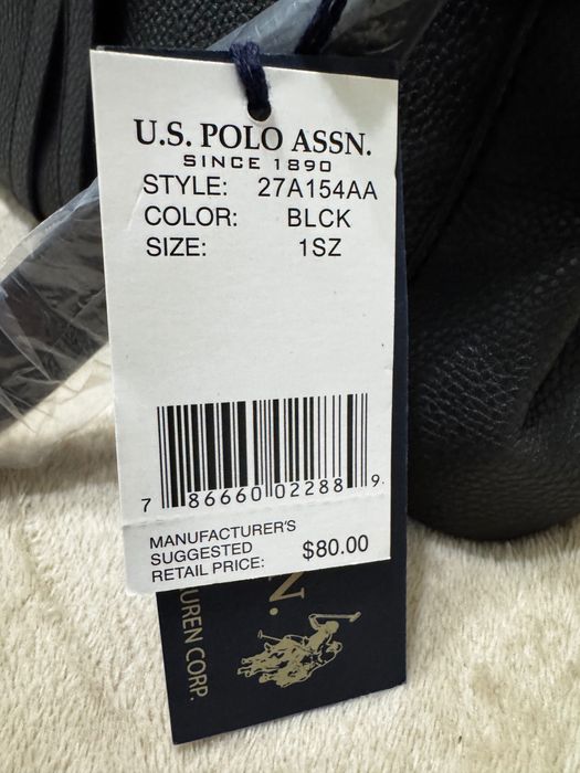 U.S. Polo черна дамска чанта