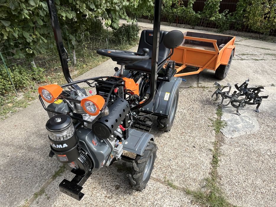 Tractoras EvoTools diesel nou cu remorca
