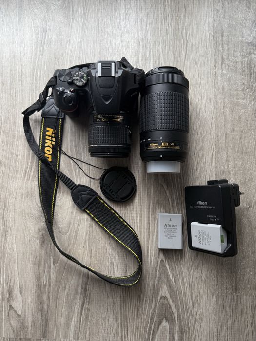 NIKON D3500 body + obiective & accesorii