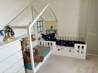 Pat tip casuta Montessori + saltea Dormeo noua!