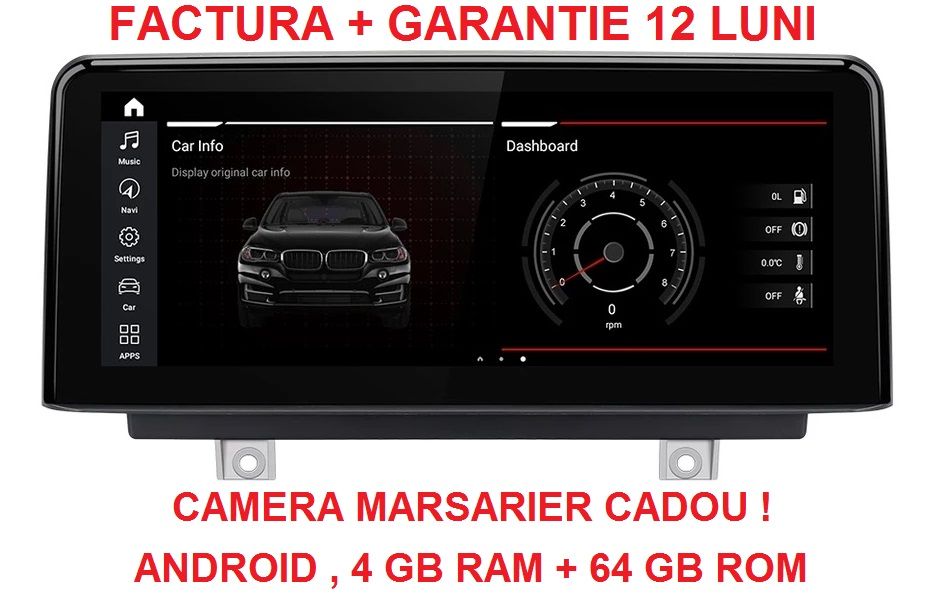 Navigatie BMW Seria 1 F20 ( 2011 - 2017 ) , Android Noua Garantie 4 GB