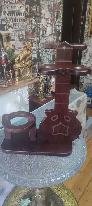 Подставка для бутылки и фужеров