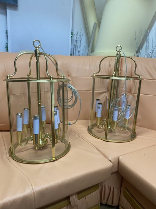 Lampă suspendată Gentry, 4xE14, alamă