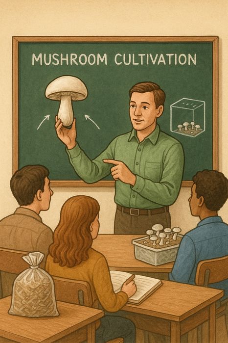 Обучение выращиванию шампиньёнов!