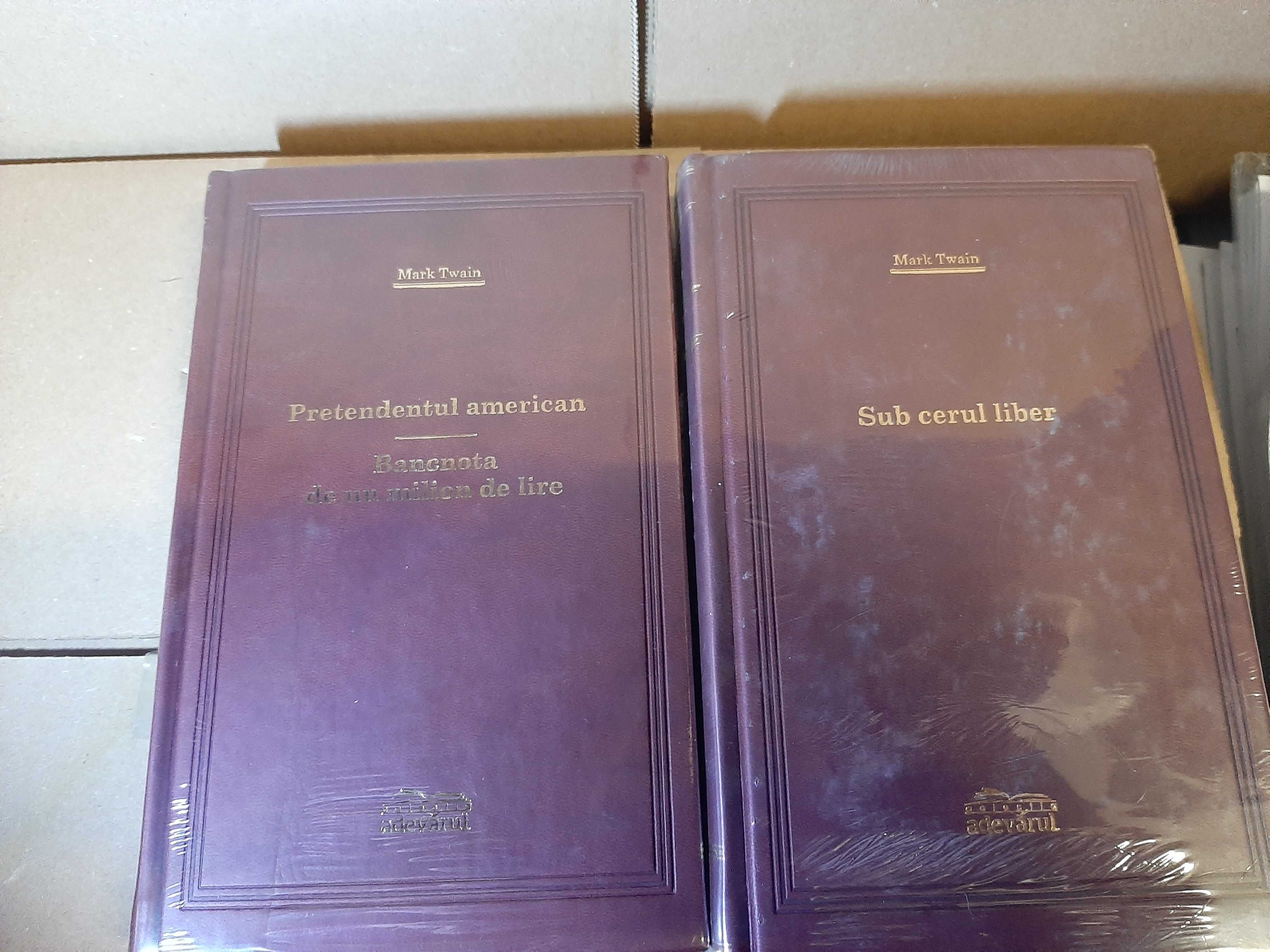 Set Mark Twain- Colectia Adevarul de lux  (7volume) -Sigilate in tipla