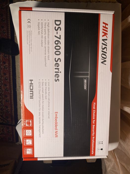 NVR Hikvision DS-7608NI-K1 opt canale disk WD 2 TB