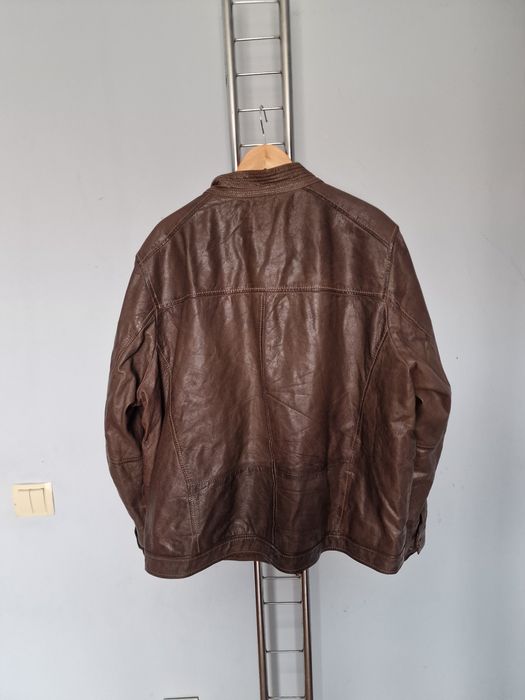 Страхотно мъжко кожено яке естествена кожа ANGELO LITRICO размер 3XL