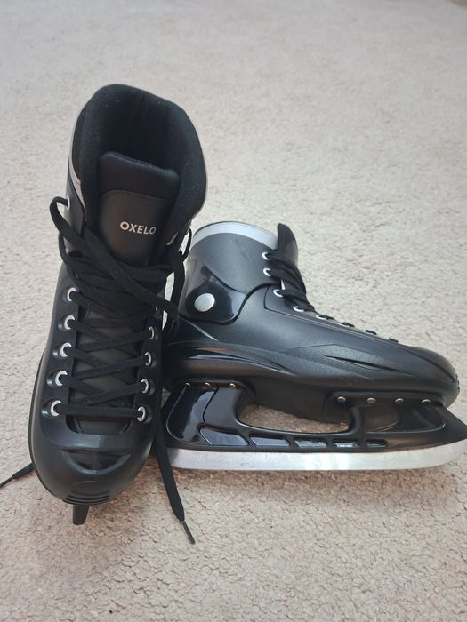 Patine gheață OXELO FIT 50 Negru
