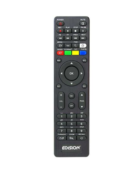 Edision Piccollino S2+T2 Combo Remote Control