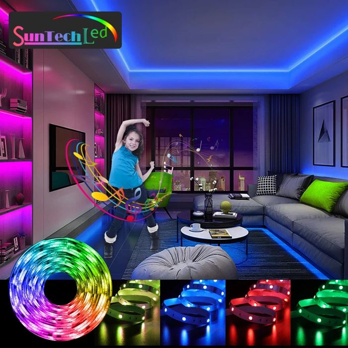 RGB Цветная диодная лента Музыкальная лед лента LED диодная подсветка