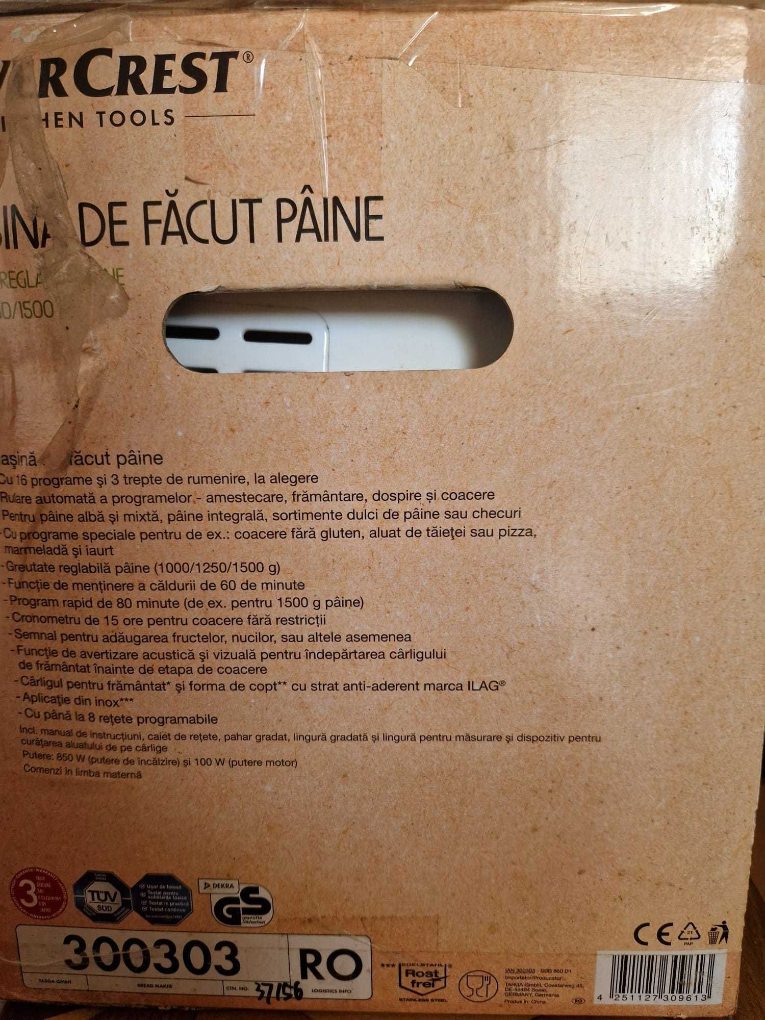 Mașină de facut paine