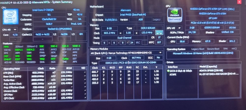 Laptop dell alienware i7 full rgb,variante