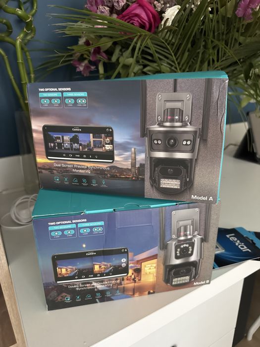 Vand 2 camere 360 Exterior cu senzor miscare alerta lumini Politie