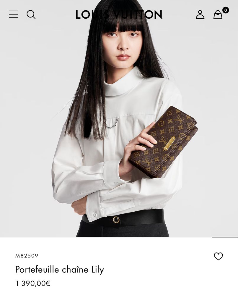 Louis Vuitton Lily wallet on chain