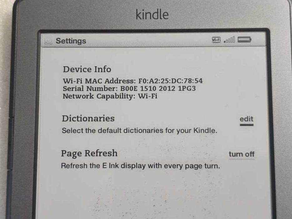 eBook Amazon Kindle 4 .gen 2gb 6 Inch Wifi D01100 - poze reale