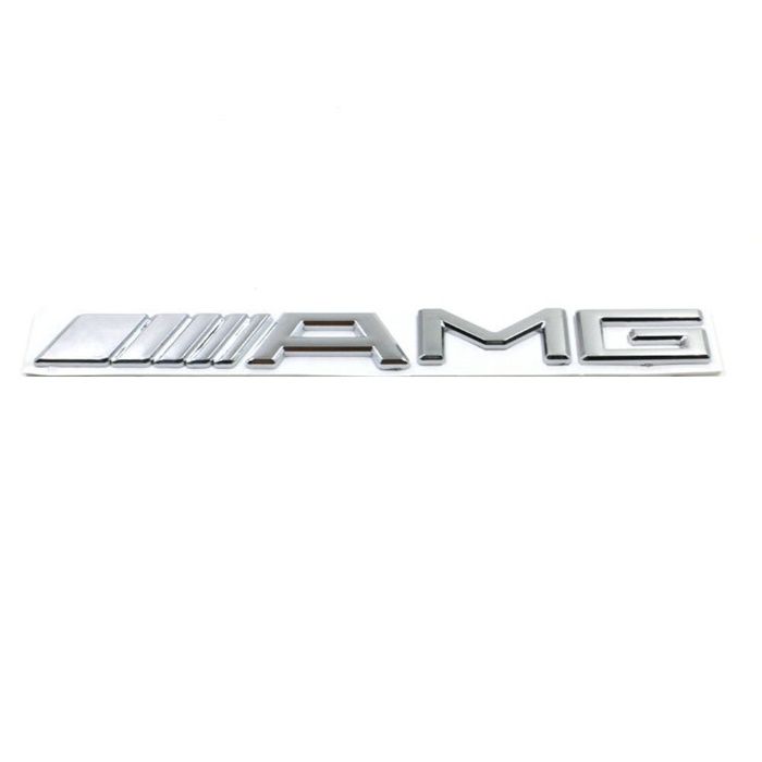 AMG емблема за багажник на Mercedes Benz - Бял Хром АМГ чисто нови