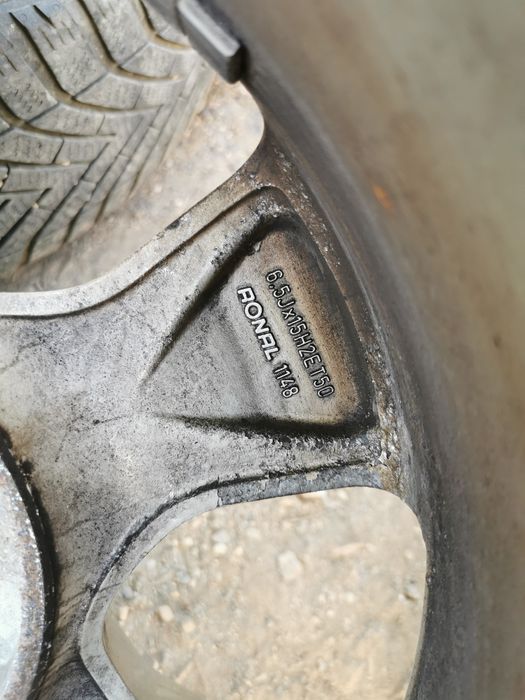 15 ки алуминиеви джанти 5х112 със зимни гуми /seat/audi/skoda/vw