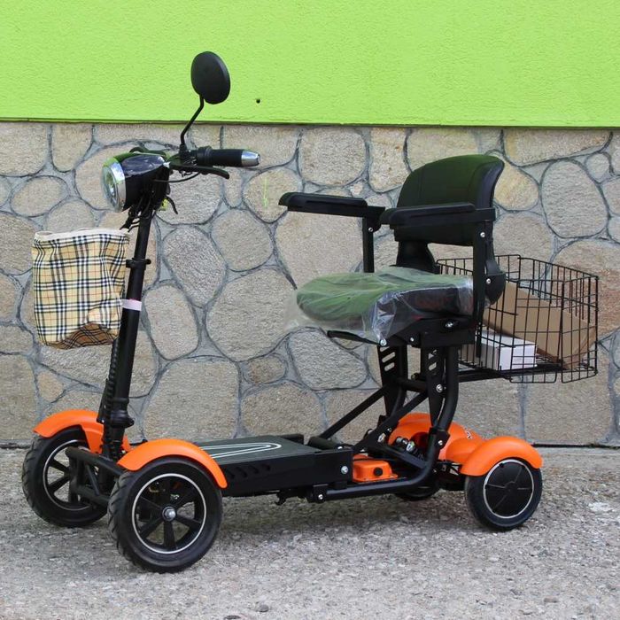 Сгъваема електрическа четириколка MaxMotors Orange
