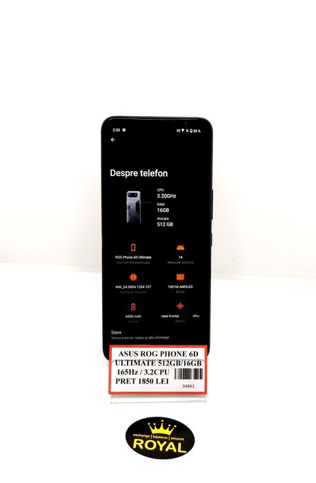 Asus Rog Phone 6 d Ultimate Royal Shop