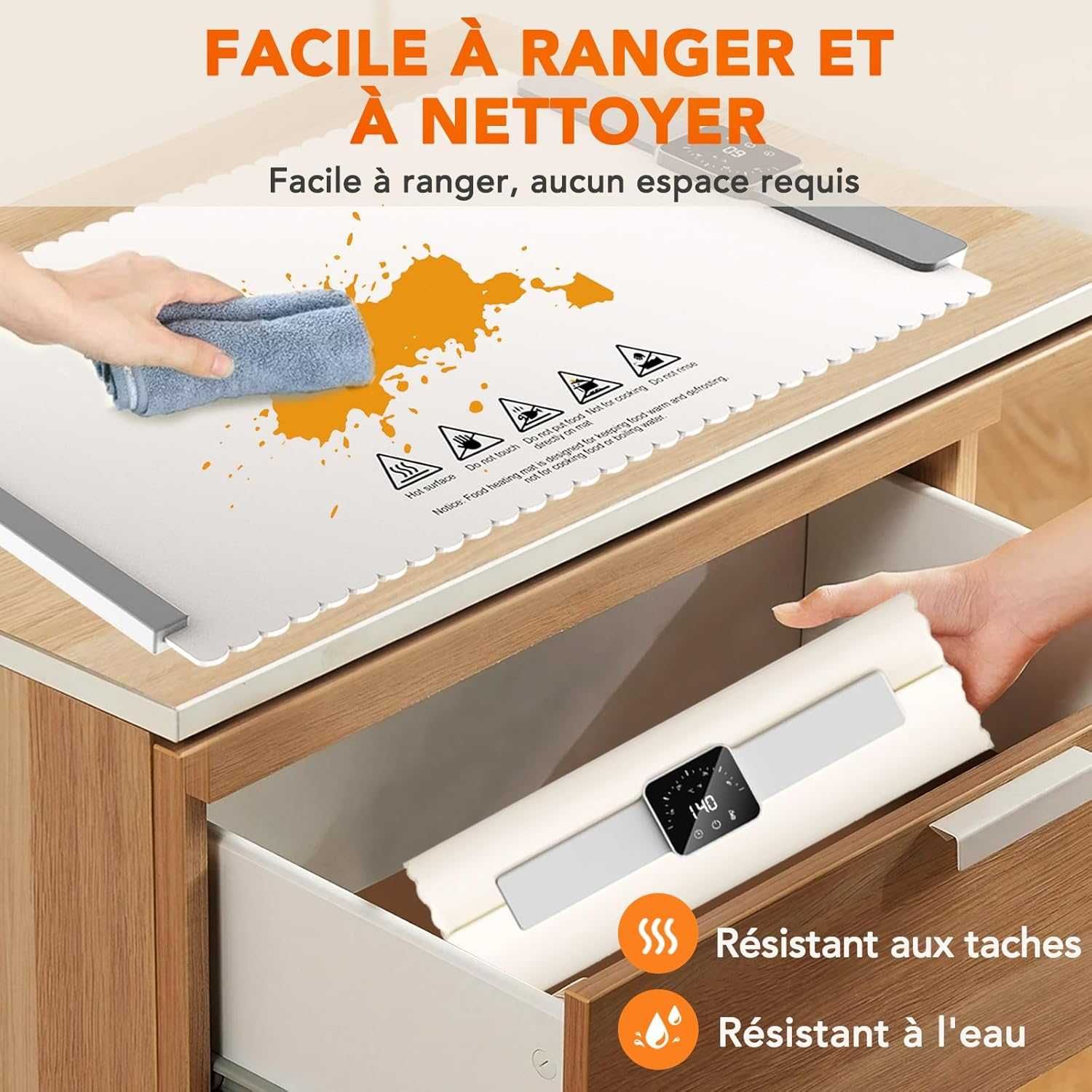 Затопляща плоча за храна Premium, Chauffe Électrique,Гаранция