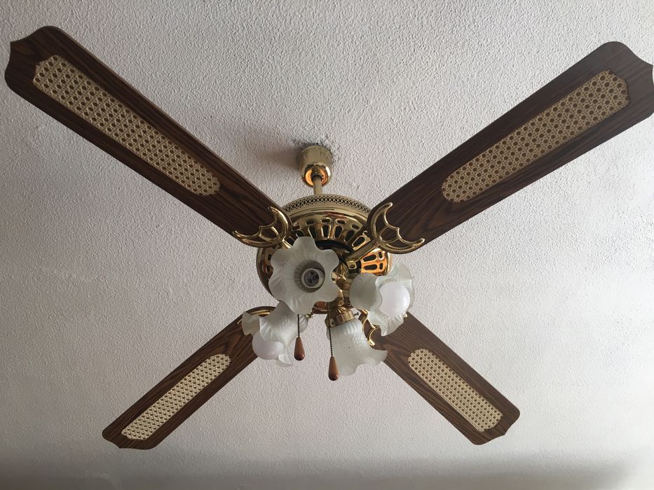 Lustra vintage cu ventilator SUPER MAJESTIC