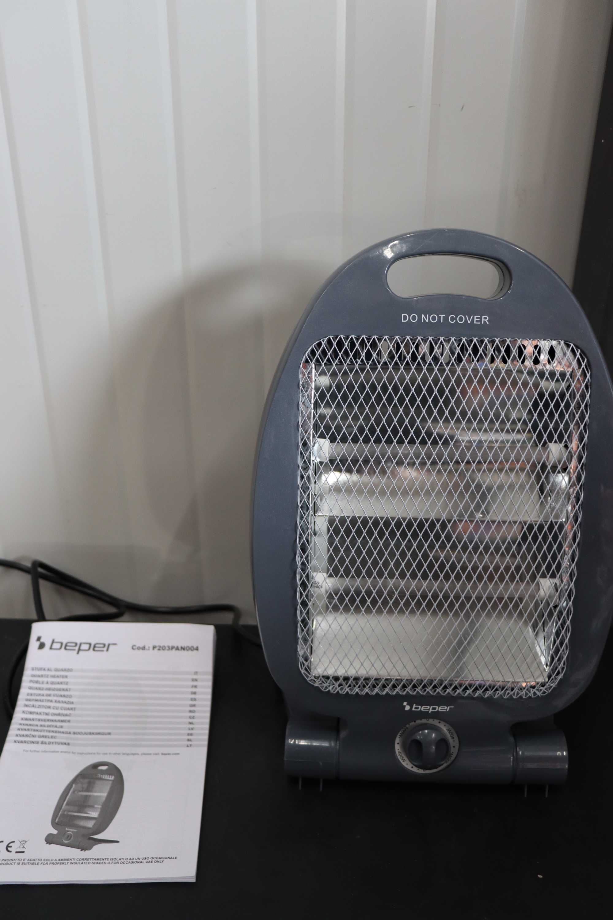 Кварцова печка BEPER, 800W 2 нива на мощност, Кварцов лъчист панел
