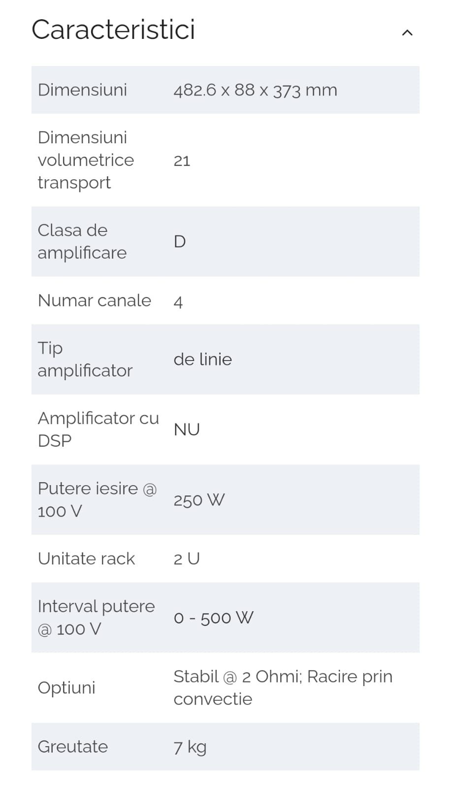 Amplificator ECLER Essentials eHSA4-250