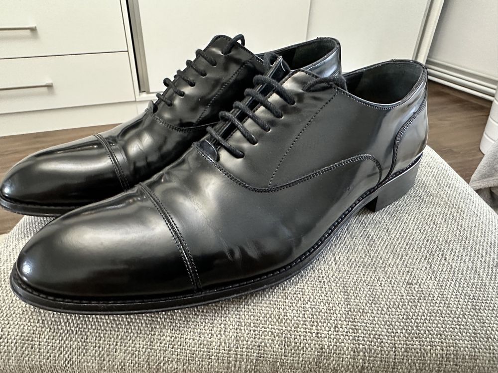 Pantofi ceremonie semi-lac model Oxford London Tailors