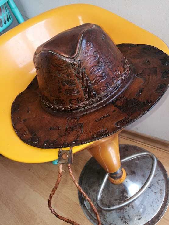 краварска южноамериканска ловна шапка  дебела телешка кожа