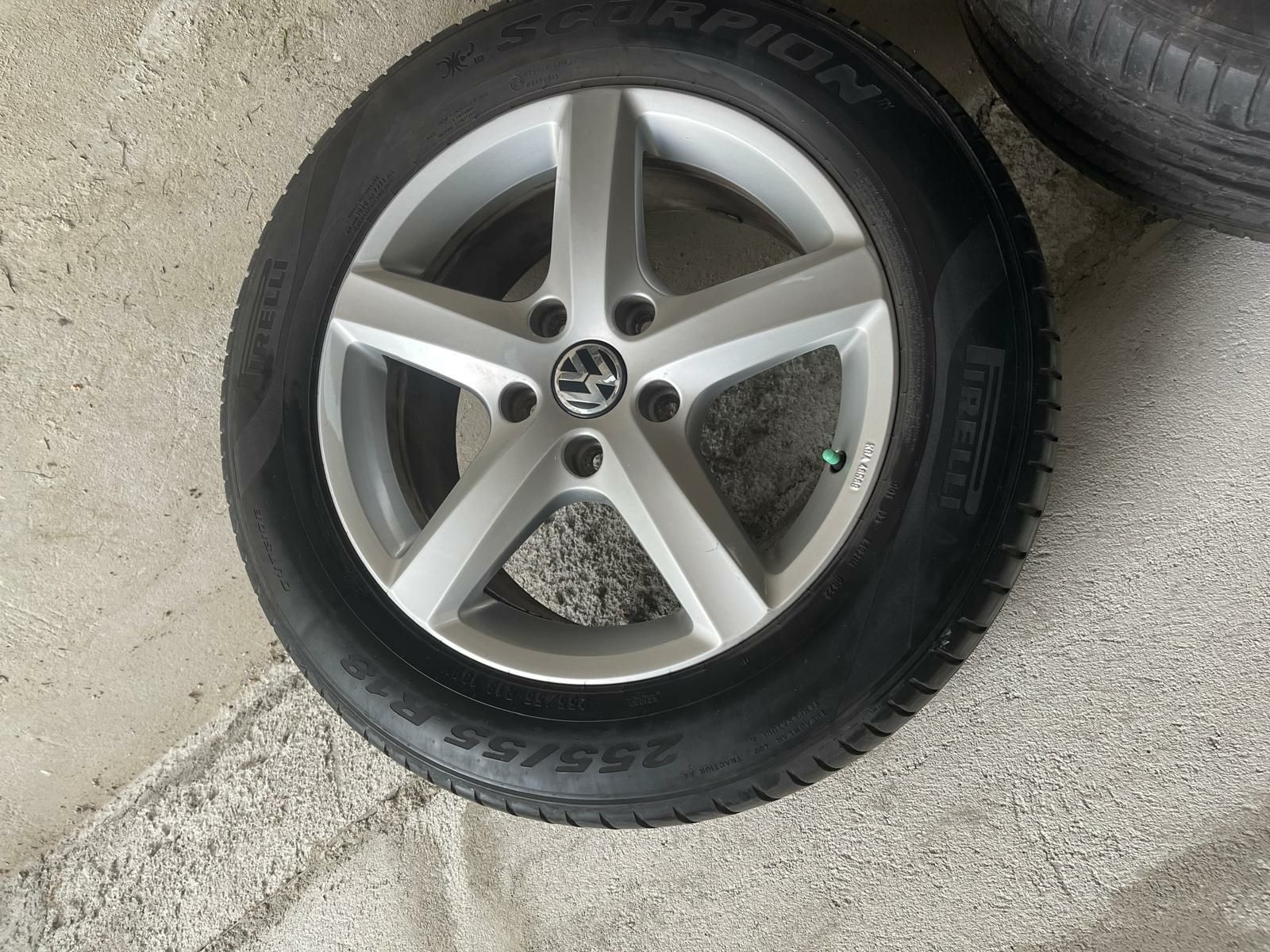 Vand Set Jante+Anvelope de vara(PIRELLI) VW.Touareg impecabile !