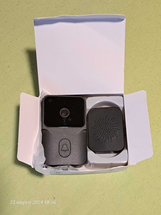 Sonerie cu camera de supraveghere si alarma,noua