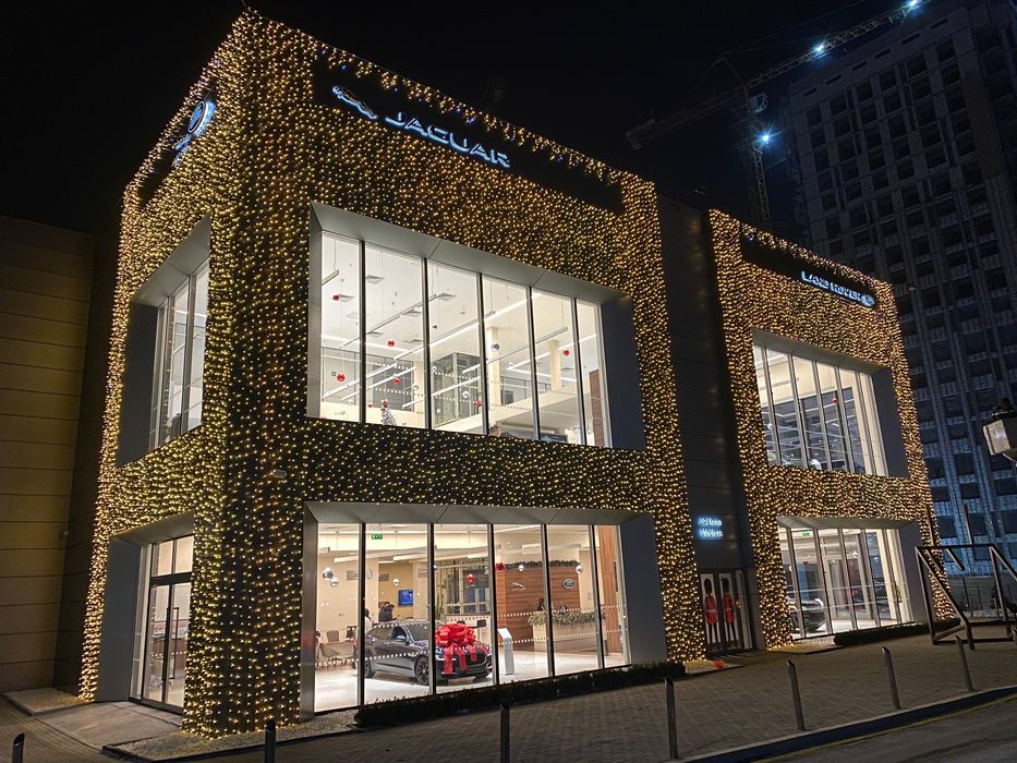 Новогоднее оформление фасадов