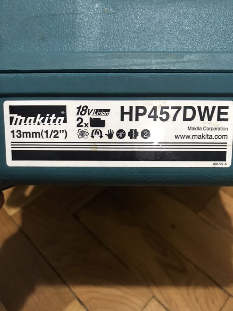 Autofiletanta Makita HP457DWE