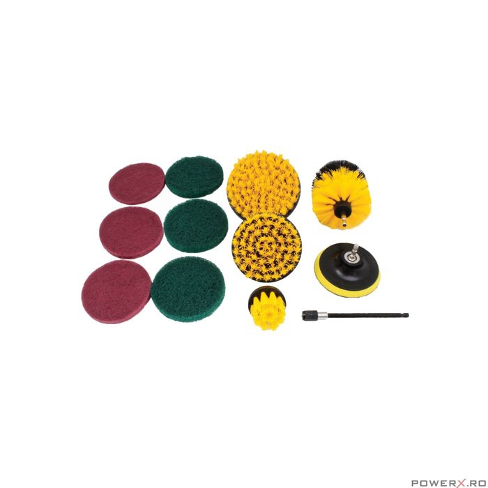 Set 12 perii de curatare pentru bormasina Satra