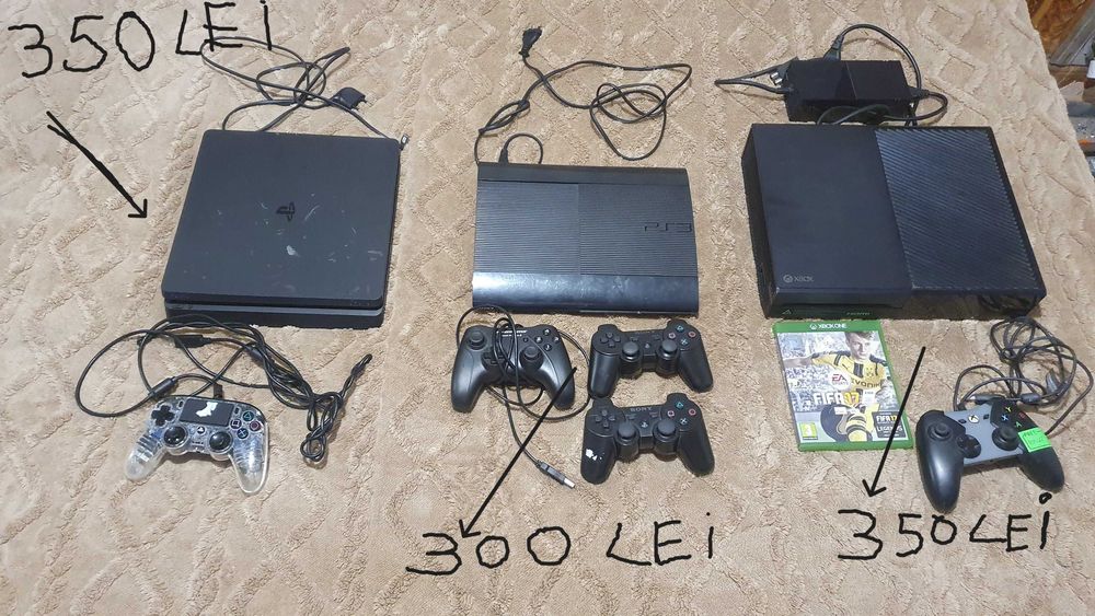 Lot Console PS4, Xbox One, PS3 modat