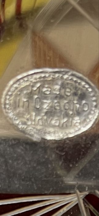 Колекционерски,кристал Бохемия/Чехословакия/-гарафа със шест чашки