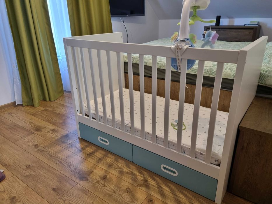 Patut copii IKEA STUVA + Saltea KRUMMELUR