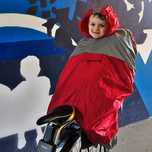 Poncho pelerina de ploaie copii pentru scaun bicicleta reflectorizant