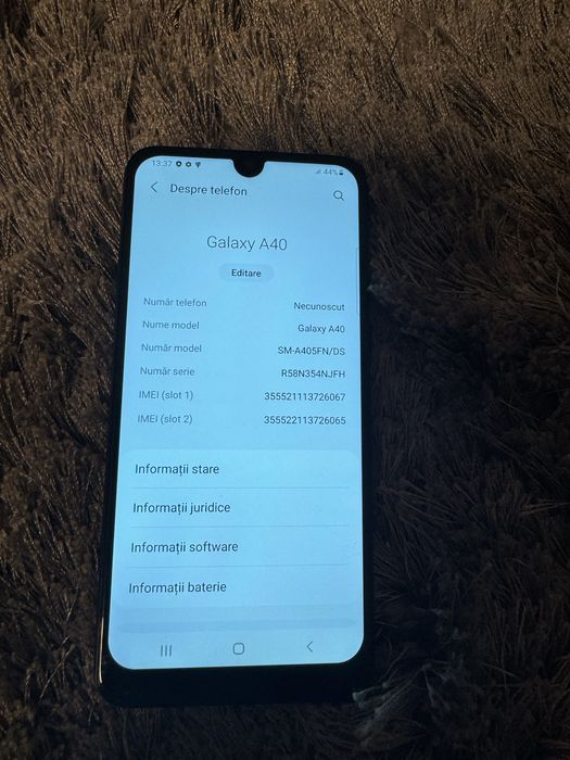 Samsung a40 liber de retea.