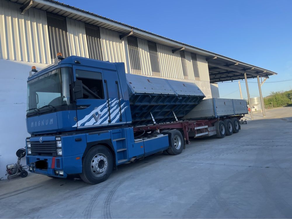 Renault Magnum 480+ semiremorca basculabila transport cereale