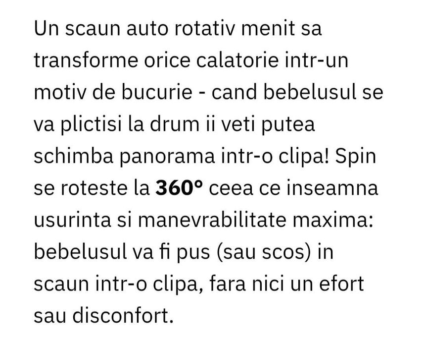 Sacaun auto Joie spin 360