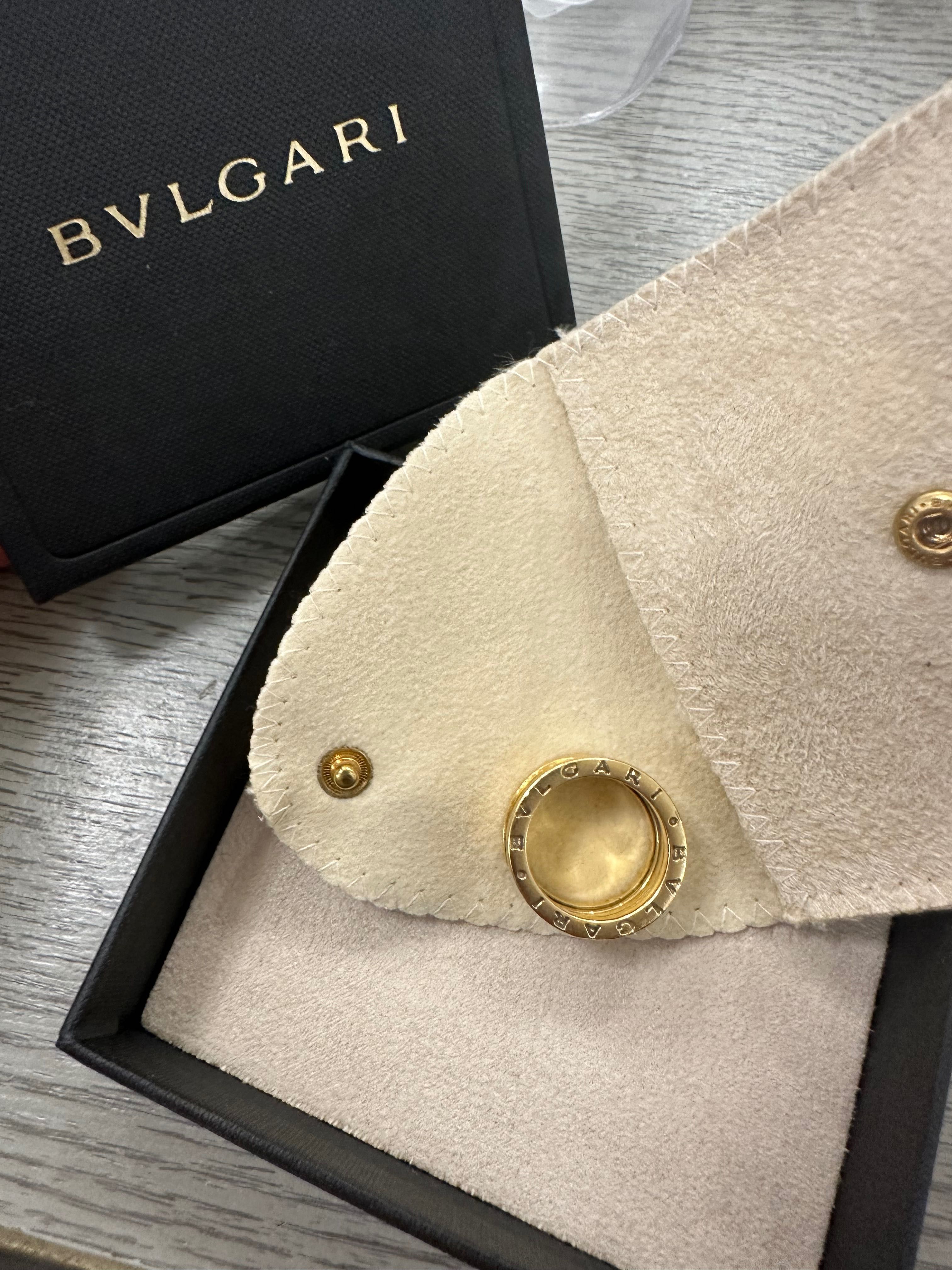 18к златен пръстен BVLGARI . Оригинален!
