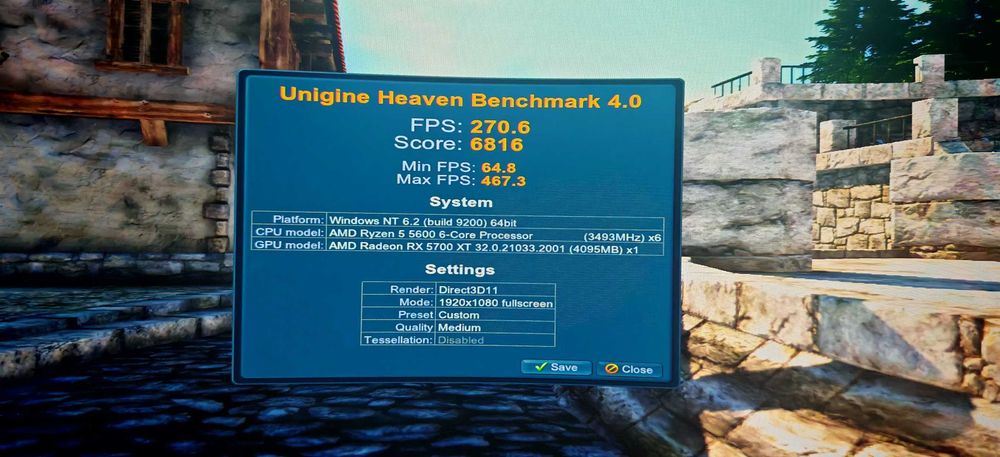 Добро Геймърско РС Ryzen 5 5600/16GB/1TB SSD/RX 5700XT/Гаранция