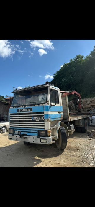 Scania 112h Бордови/Кран